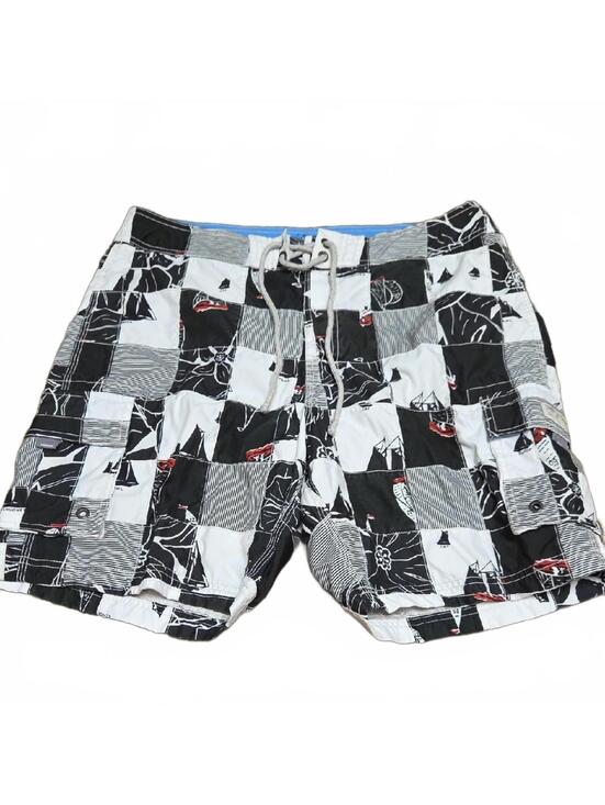 J. Crew Other - J. Crew | Black and White Patchwork Board Shorts | 34